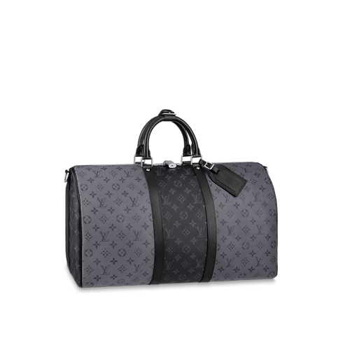 Keepall Bandoulière 50 Tela Monogram Eclipse Uomo Viaggio Borse da Viaggio | LOUIS VUITTON (Zoom prodotto)