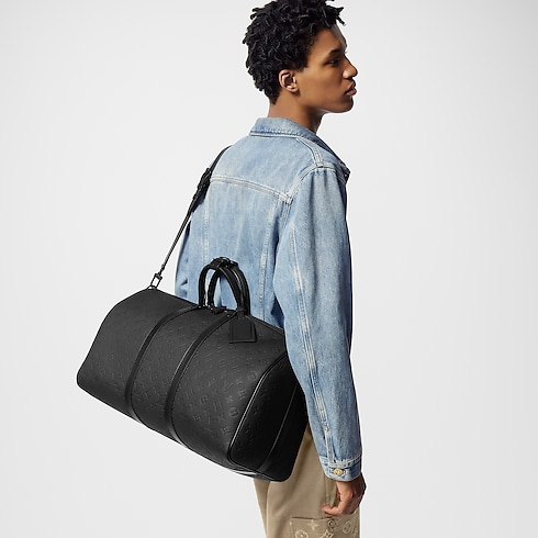 Keepall Bandoulière 50 Monogram in pelle Taurillon Bauli, Viaggio e Casa Borse da Viaggio e Valigie con rotelle Borse da Viaggio | LOUIS VUITTON (Zoom prodotto)