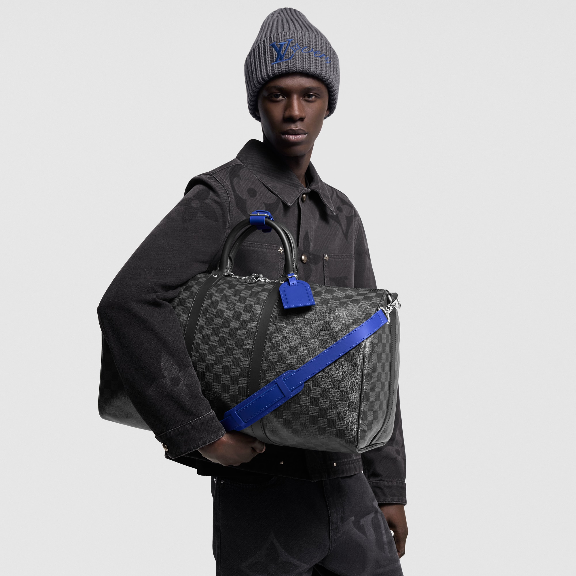Keepall Bandoulière 50 Tela Damier Graphite Borse e Piccola Pelletteria Borse da Uomo Novità | LOUIS VUITTON (Zoom prodotto)