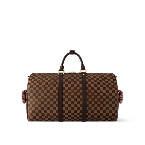 Keepall Bandoulière 50 Tela Damier Ébène Borse e Piccola Pelletteria Borse da Uomo LV Icons | LOUIS VUITTON (Zoom prodotto)
