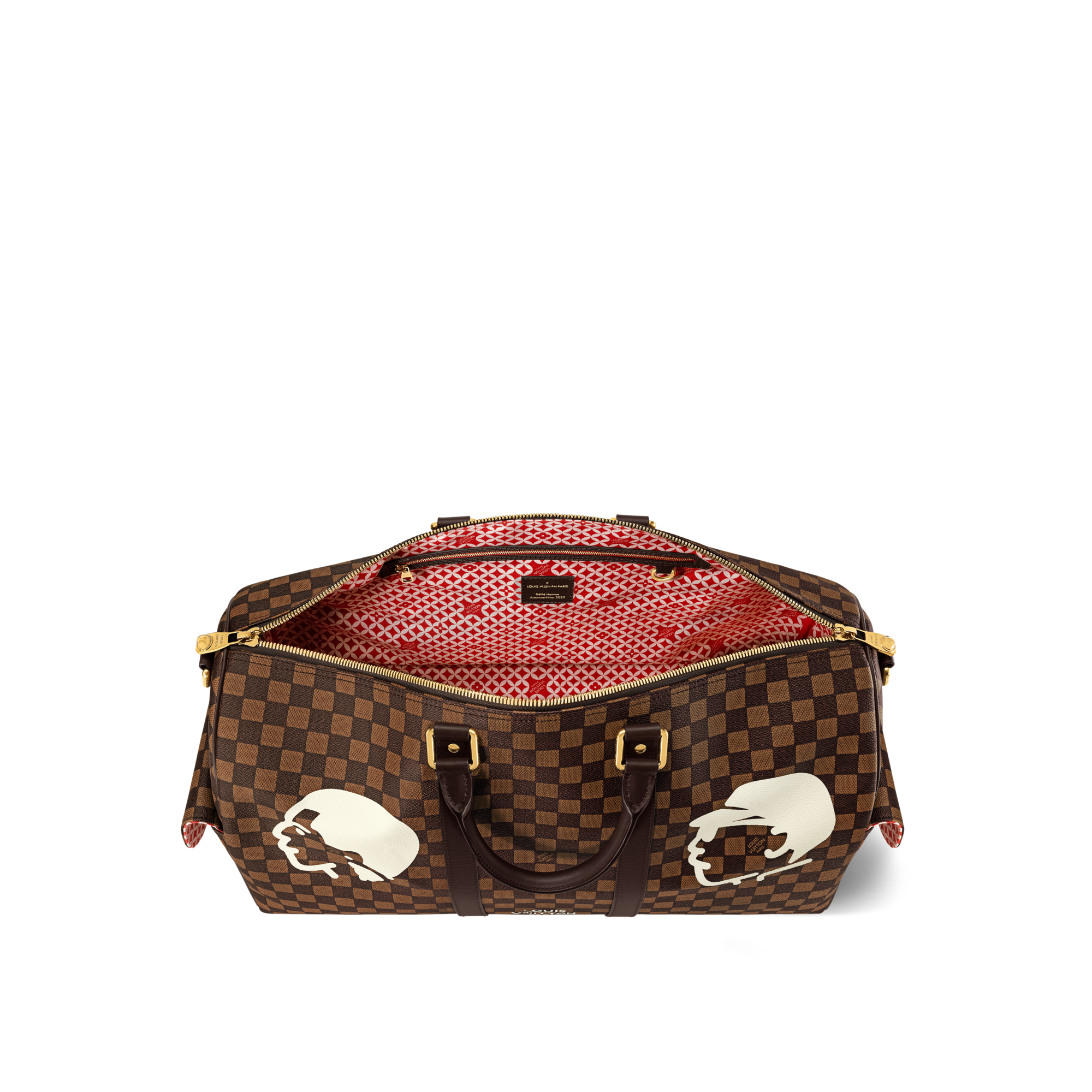 Keepall Bandoulière 50 Tela Damier Ébène Borse e Piccola Pelletteria Borse da Uomo LV Icons | LOUIS VUITTON (Zoom prodotto)