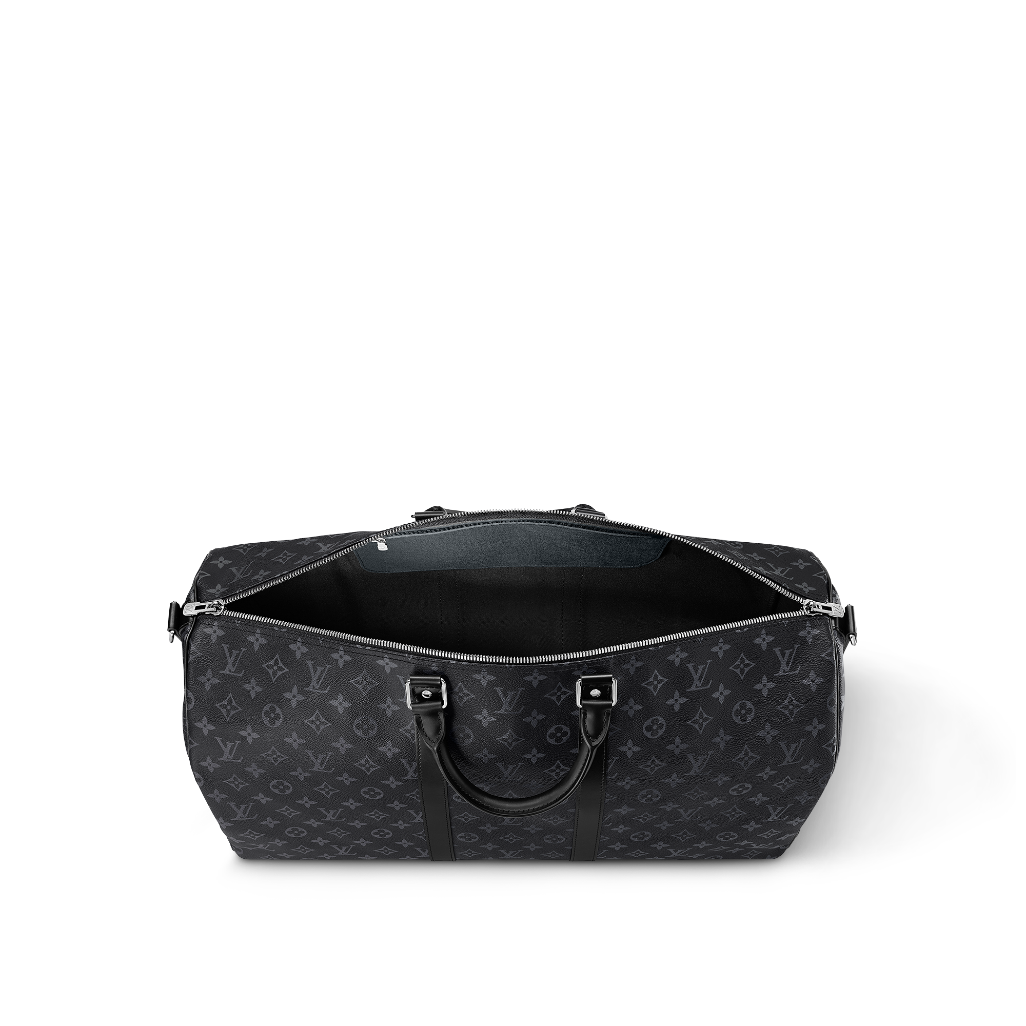 Keepall Bandoulière 55 Monogram Eclipse Uomo Viaggio Borse da Viaggio | LOUIS VUITTON (Zoom prodotto)