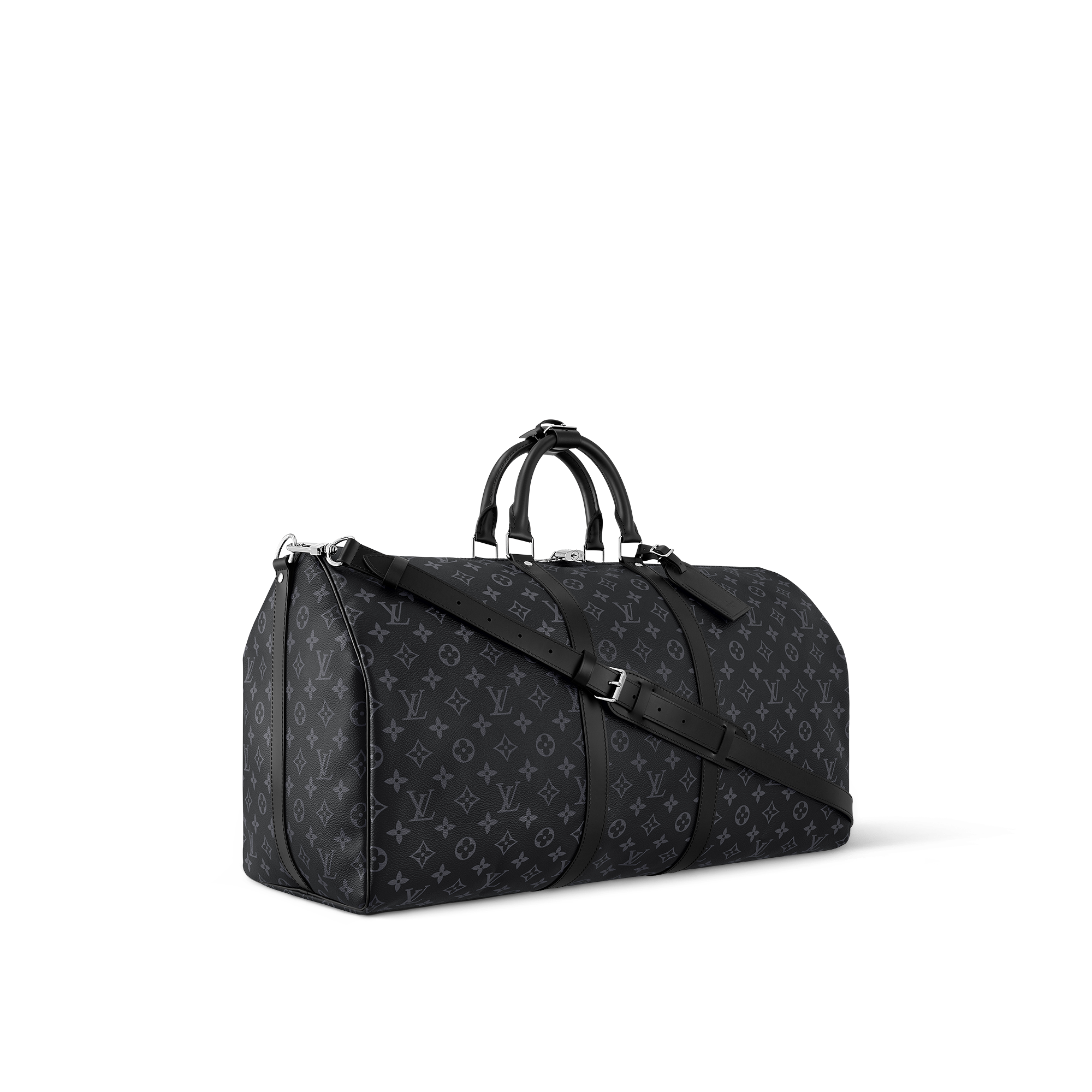 Keepall Bandoulière 55 Monogram Eclipse Uomo Viaggio Borse da Viaggio | LOUIS VUITTON (Zoom prodotto)