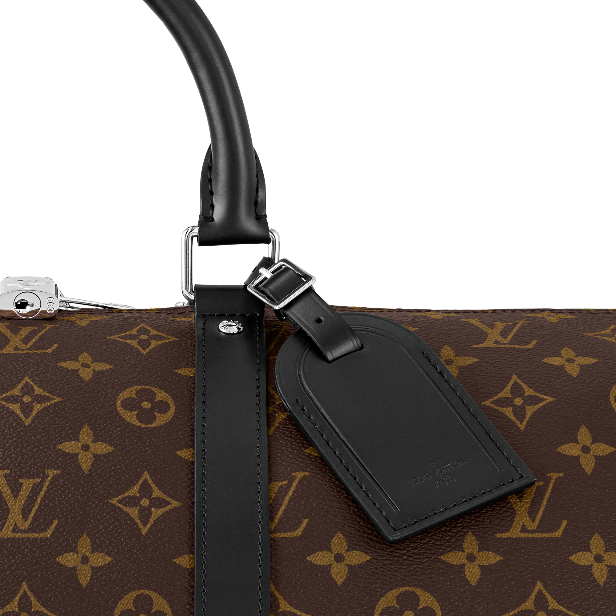 Keepall Bandoulière 55 Tela Monogram Macassar Borse e Piccola Pelletteria Borse Personalizzate } | LOUIS VUITTON (Zoom prodotto)
