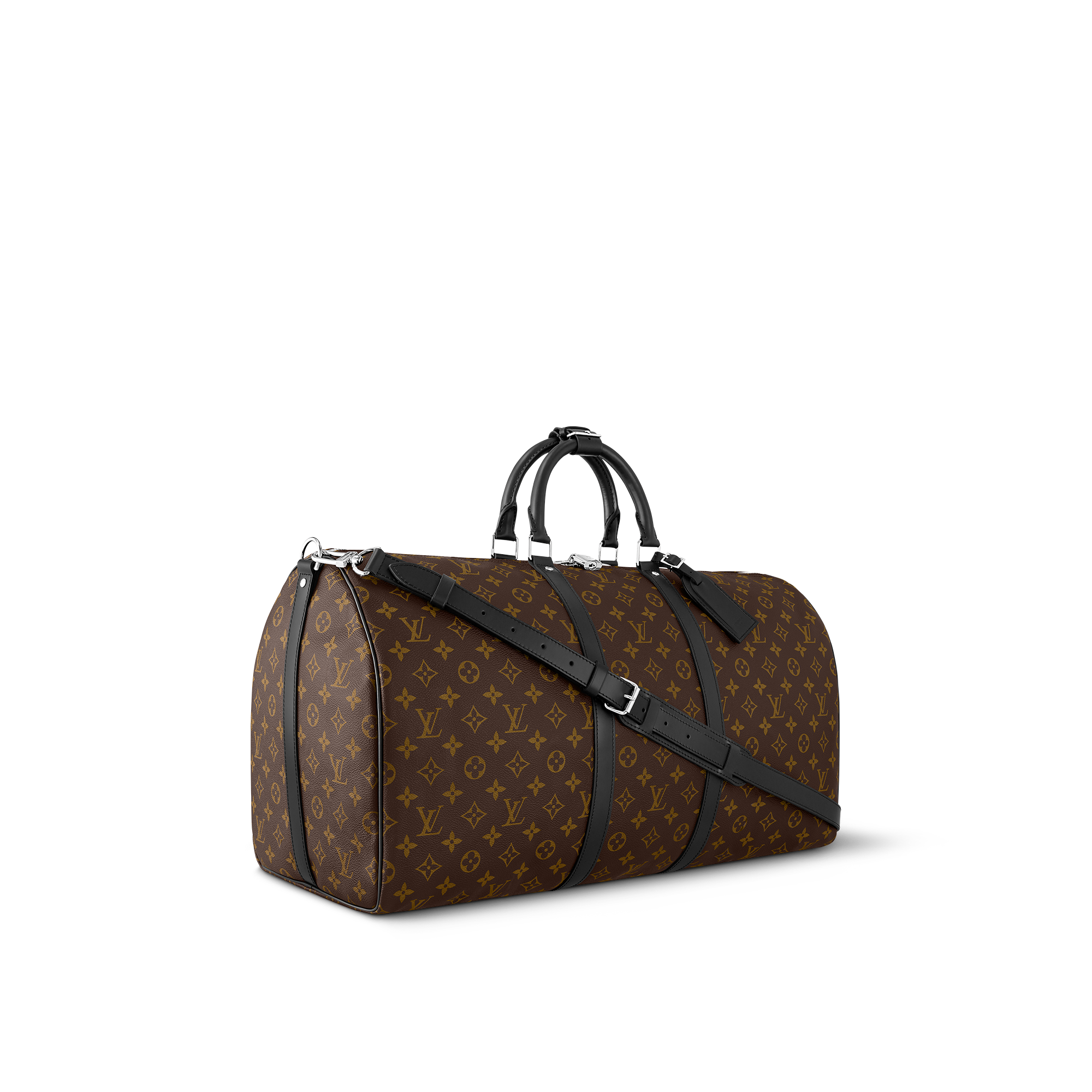 Keepall Bandoulière 55 Tela Monogram Macassar Borse e Piccola Pelletteria Borse Personalizzate } | LOUIS VUITTON (Zoom prodotto)