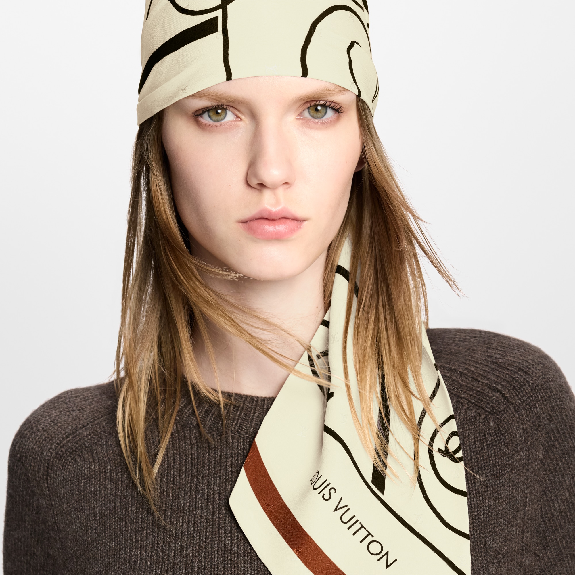Lavallière Chemin Faisant By Andrée Putman S00 Donna Accessori Foulard in seta e Bandeaux | LOUIS VUITTON (Zoom prodotto)