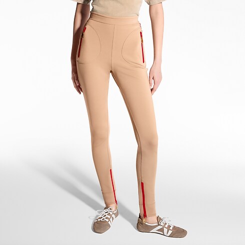 Leggings con dettagli di zip Donna Abbigliamento Pantaloni | LOUIS VUITTON (Zoom prodotto)