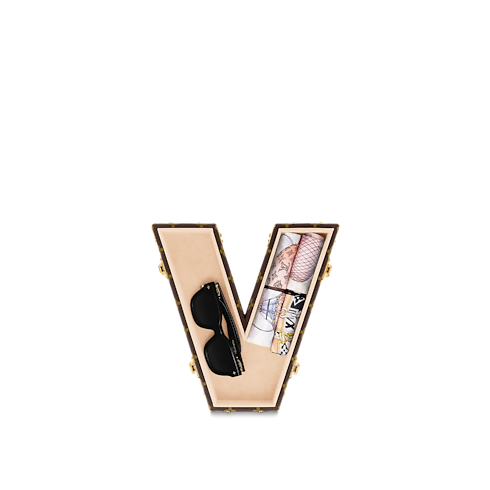 Letter Trunk V Tela Monogram Les Extraordinaires Bauli Letter Trunks | LOUIS VUITTON (Zoom prodotto)