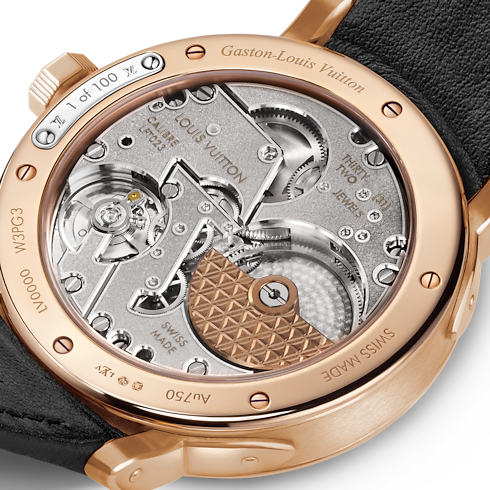 Louis Vuitton Escale, orologio automatico, 39 mm, oro rosa Orologi Tutti gli orologi } | LOUIS VUITTON (Zoom prodotto)