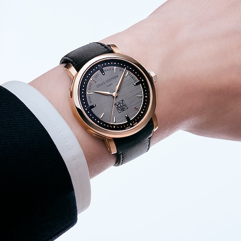 Louis Vuitton Escale, orologio automatico, 39 mm, oro rosa Orologi Tutti gli orologi } | LOUIS VUITTON (Zoom prodotto)