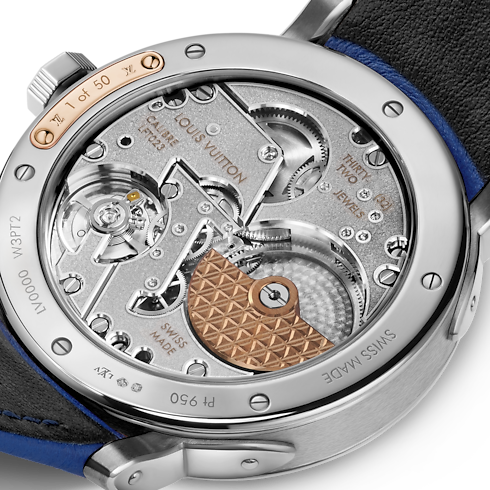 Louis Vuitton Escale, orologio automatico, 39 mm, platino Orologi Tutti gli orologi } | LOUIS VUITTON (Zoom prodotto)