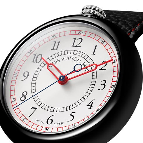 Louis Vuitton Monterey, orologio automatico, 37 mm, ceramica e acciaio Orologi Tutti gli orologi } | LOUIS VUITTON (Zoom prodotto)