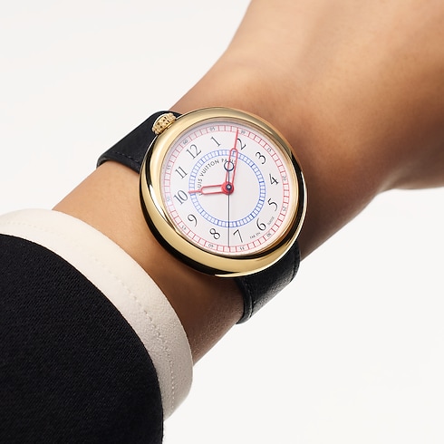 Louis Vuitton Monterey, orologio automatico, 39 mm, oro giallo Orologi Tutti gli orologi } | LOUIS VUITTON (Zoom prodotto)