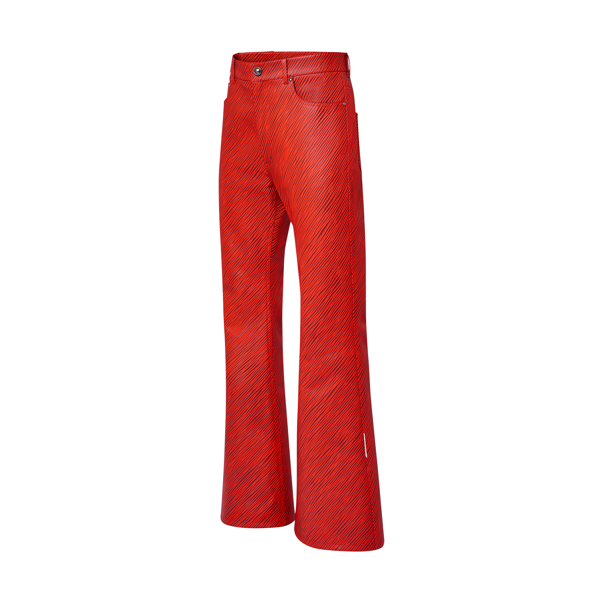 LV x Park Seo-Bo Pantaloni svasati in pelle con motivo Epi  Uomo Abbigliamento Pantaloni | LOUIS VUITTON (Zoom prodotto)