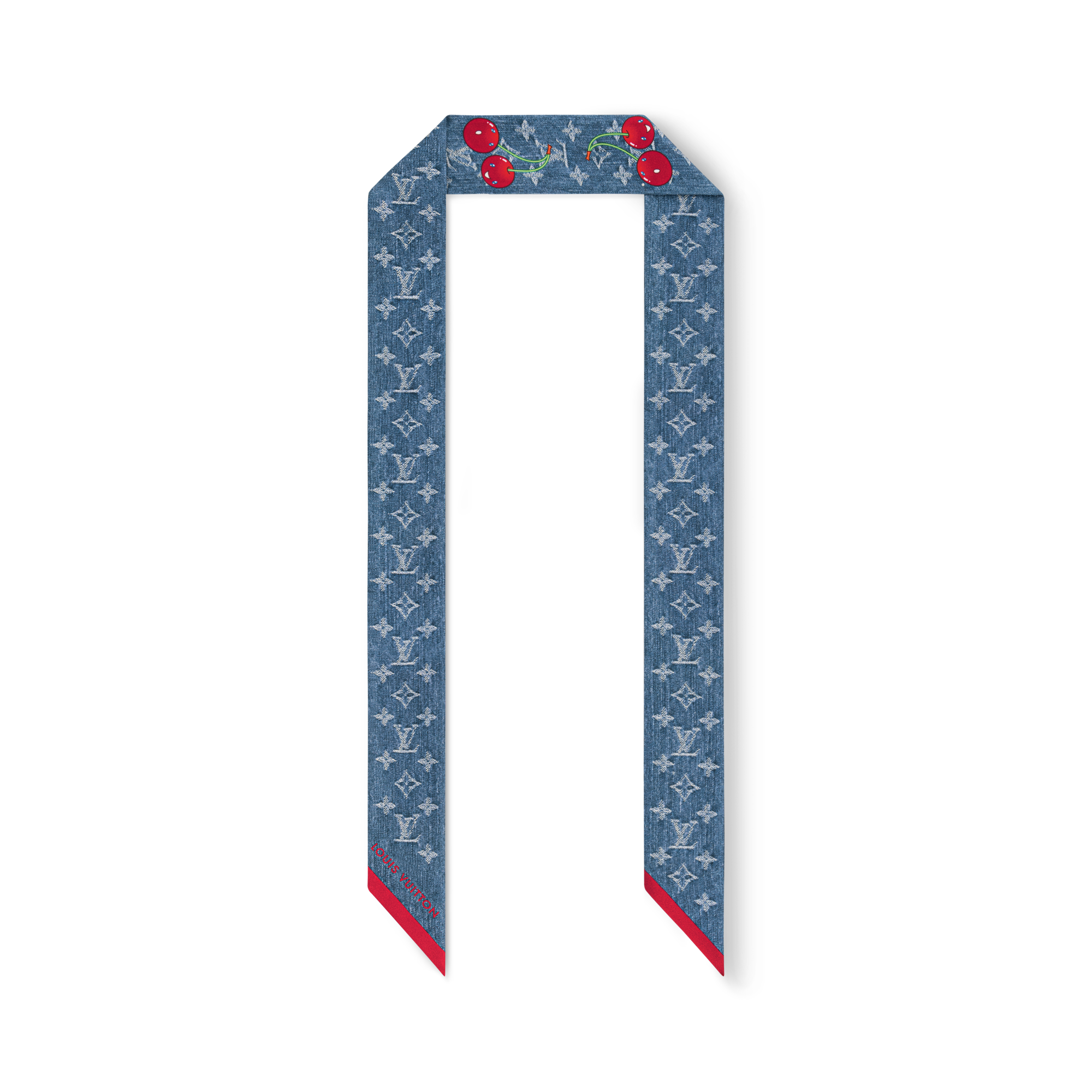LV x TM Bandeau Denim Cerise S00 Donna Accessori Foulard in seta e Bandeaux | LOUIS VUITTON (Zoom prodotto)