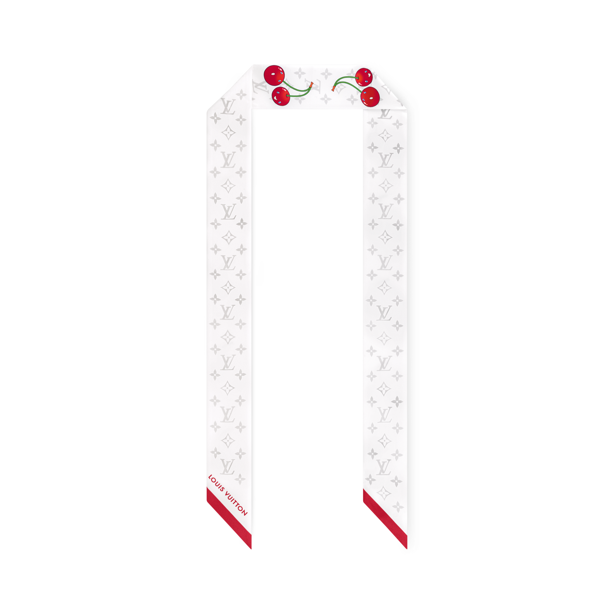 LV x TM Bandeau Monogram Cerise S00 Donna Accessori Foulard in seta e Bandeaux | LOUIS VUITTON (Zoom prodotto)