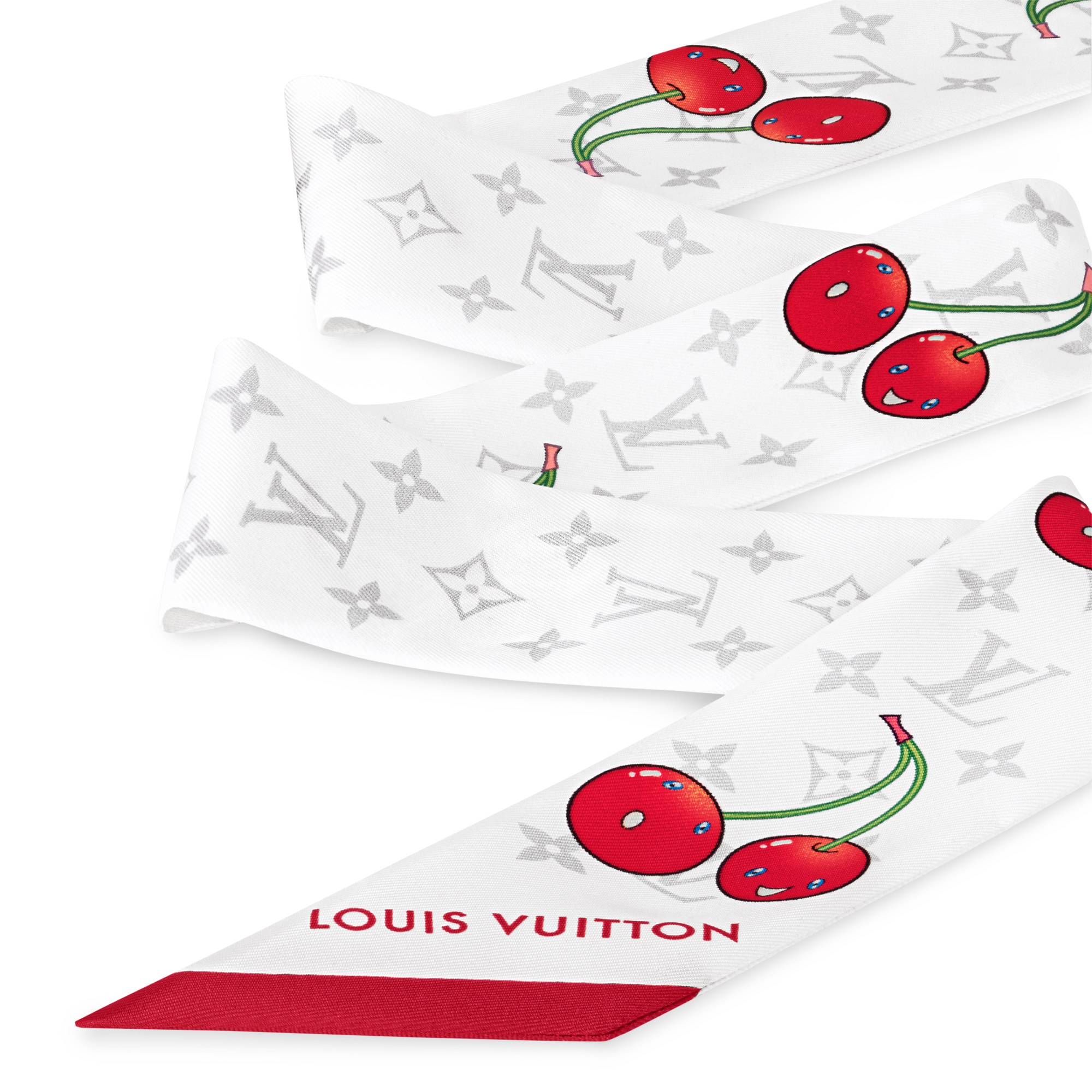 LV x TM Bandeau Monogram Cerise S00 Donna Accessori Foulard in seta e Bandeaux | LOUIS VUITTON (Zoom prodotto)