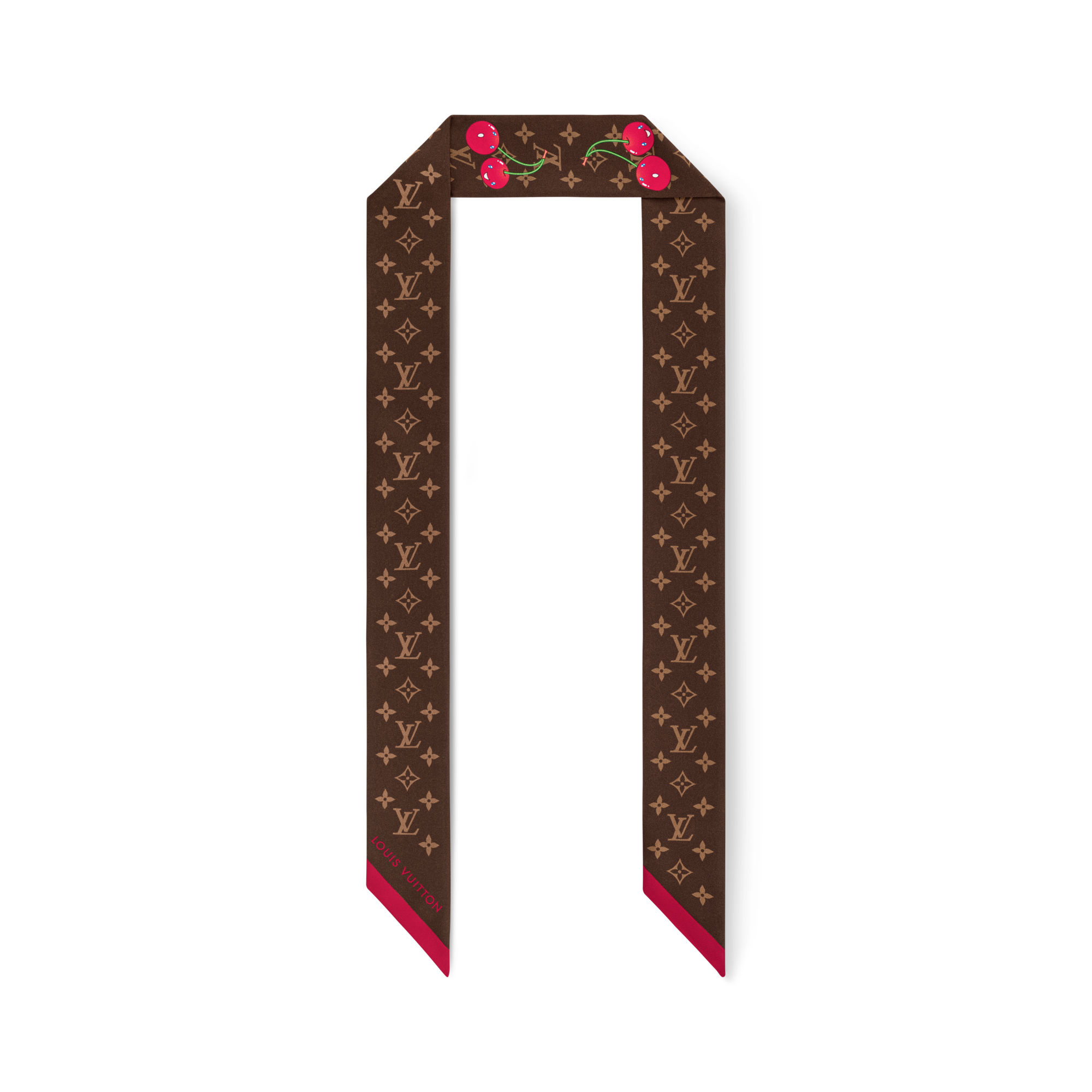 LV x TM Bandeau Monogram Cerise S00 Donna Accessori Foulard in seta e Bandeaux | LOUIS VUITTON (Zoom prodotto)