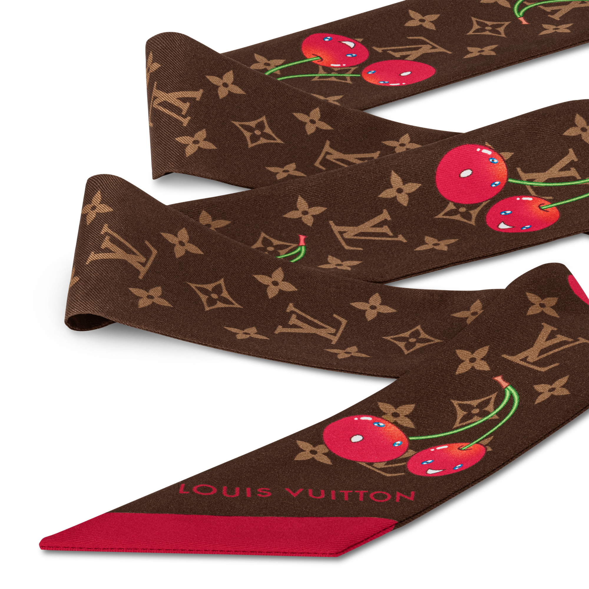LV x TM Bandeau Monogram Cerise S00 Donna Accessori Foulard in seta e Bandeaux | LOUIS VUITTON (Zoom prodotto)