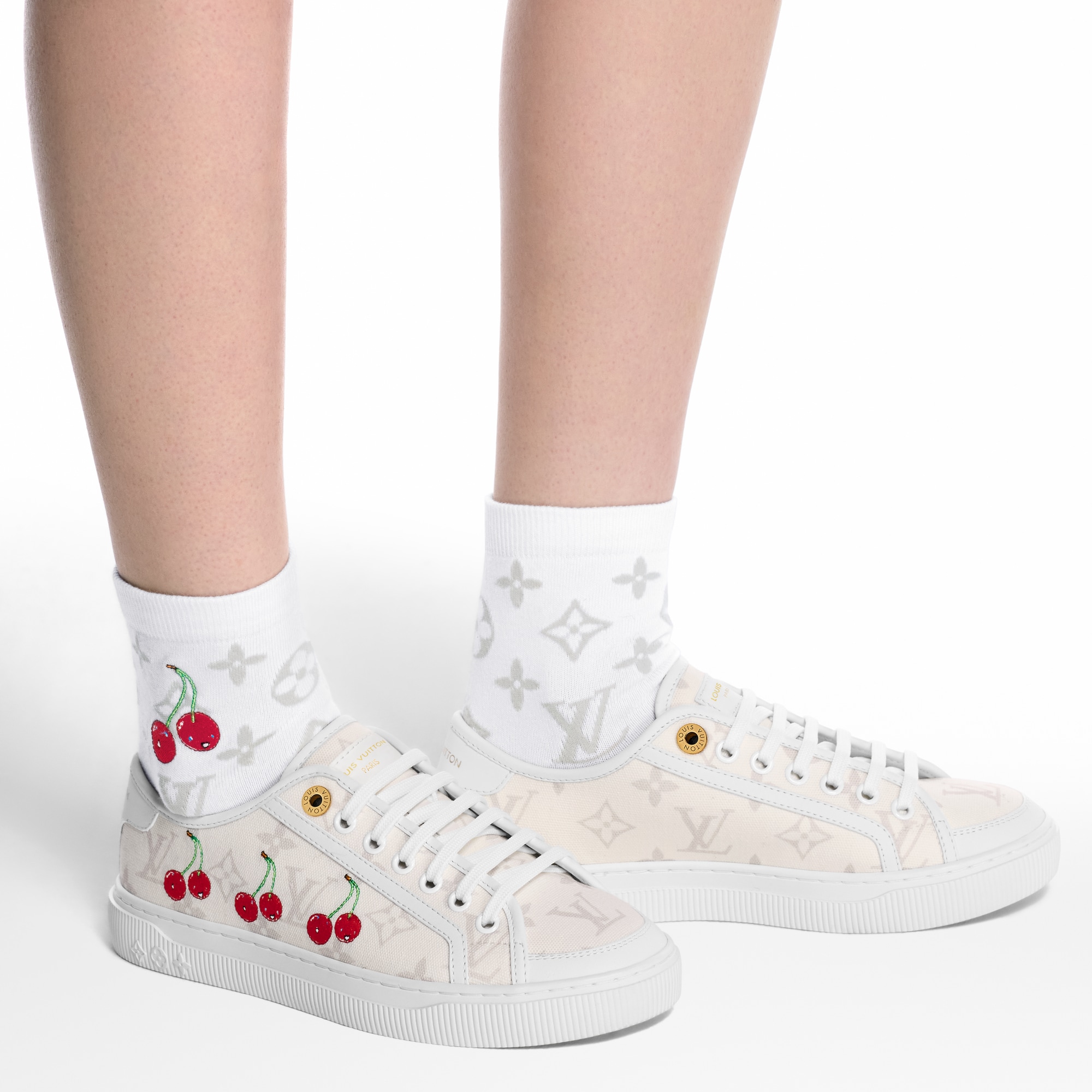 LV x TM Calzini Monogram Cerise S00 Donna Accessori Accessori per la Casa | LOUIS VUITTON (Zoom prodotto)
