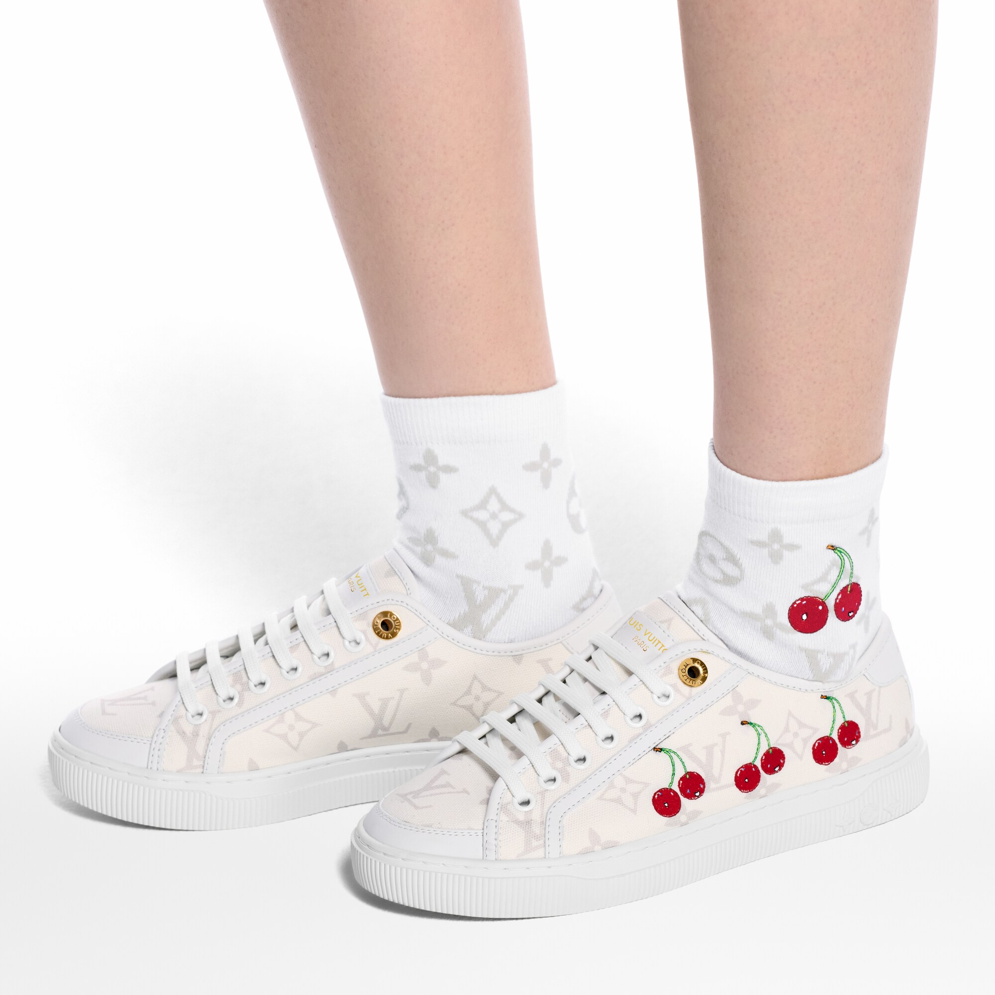 LV x TM Calzini Monogram Cerise S00 Donna Accessori Accessori per la Casa | LOUIS VUITTON (Zoom prodotto)