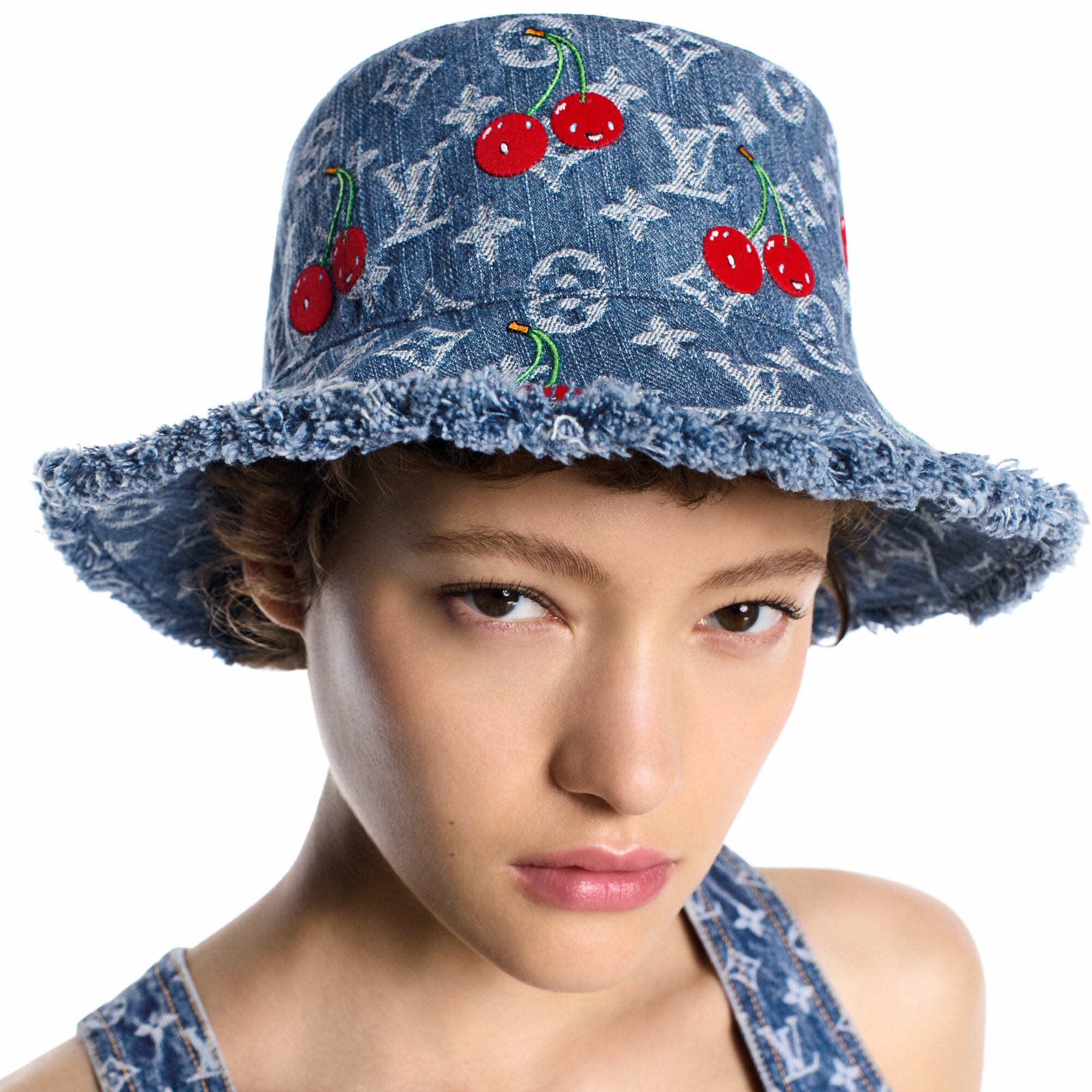 LV x TM Cappello Denim Cerise S00 Donna Accessori Cappelli e Berretti | LOUIS VUITTON (Zoom prodotto)