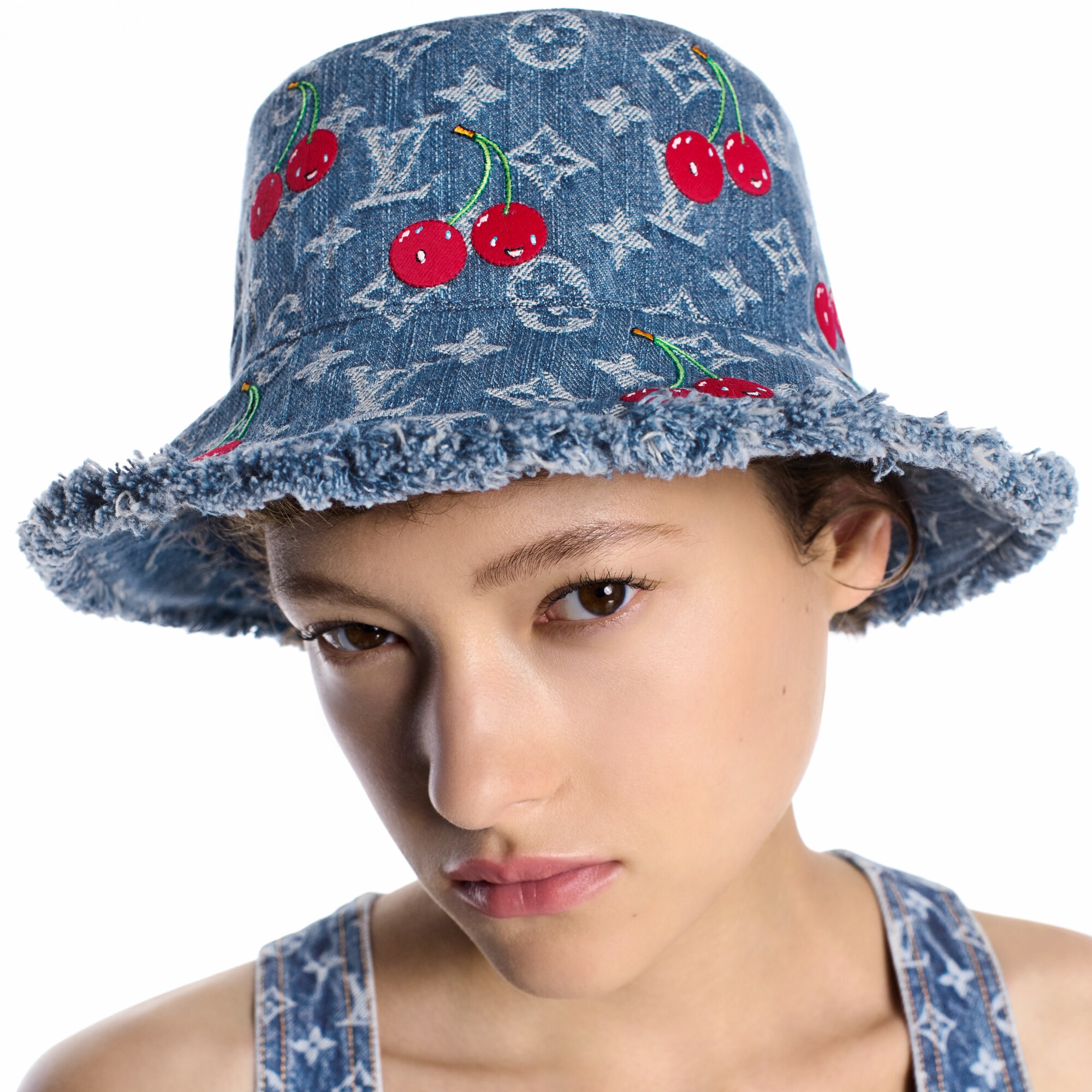 LV x TM Cappello Denim Cerise S00 Donna Accessori Cappelli e Berretti | LOUIS VUITTON (Zoom prodotto)