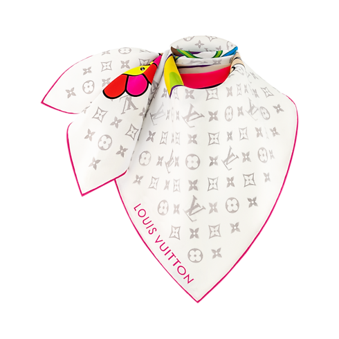 LV x TM Foulard Monogram Superflat 90 S00 Donna Accessori Foulard in seta e Bandeaux | LOUIS VUITTON (Zoom prodotto)