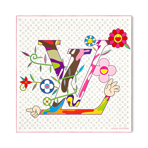 LV x TM Foulard Monogram Superflat 90 S00 Donna Accessori Foulard in seta e Bandeaux | LOUIS VUITTON (Zoom prodotto)