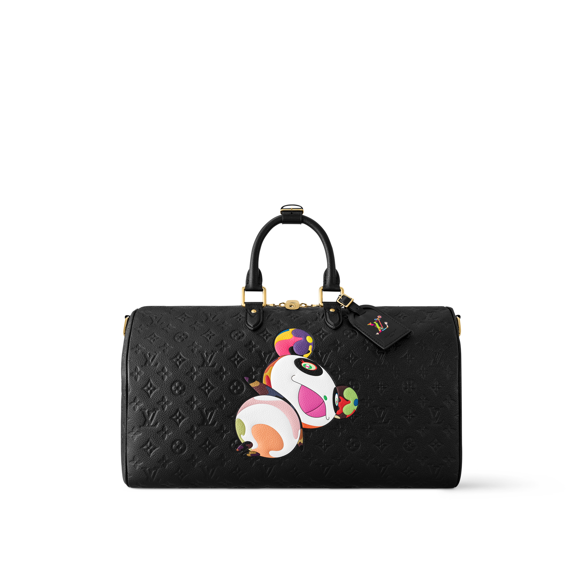LV x TM Keepall Bandoulière 45 Pelle Monogram Empreinte Uomo Bags Tutte le collezioni | LOUIS VUITTON (Zoom prodotto)