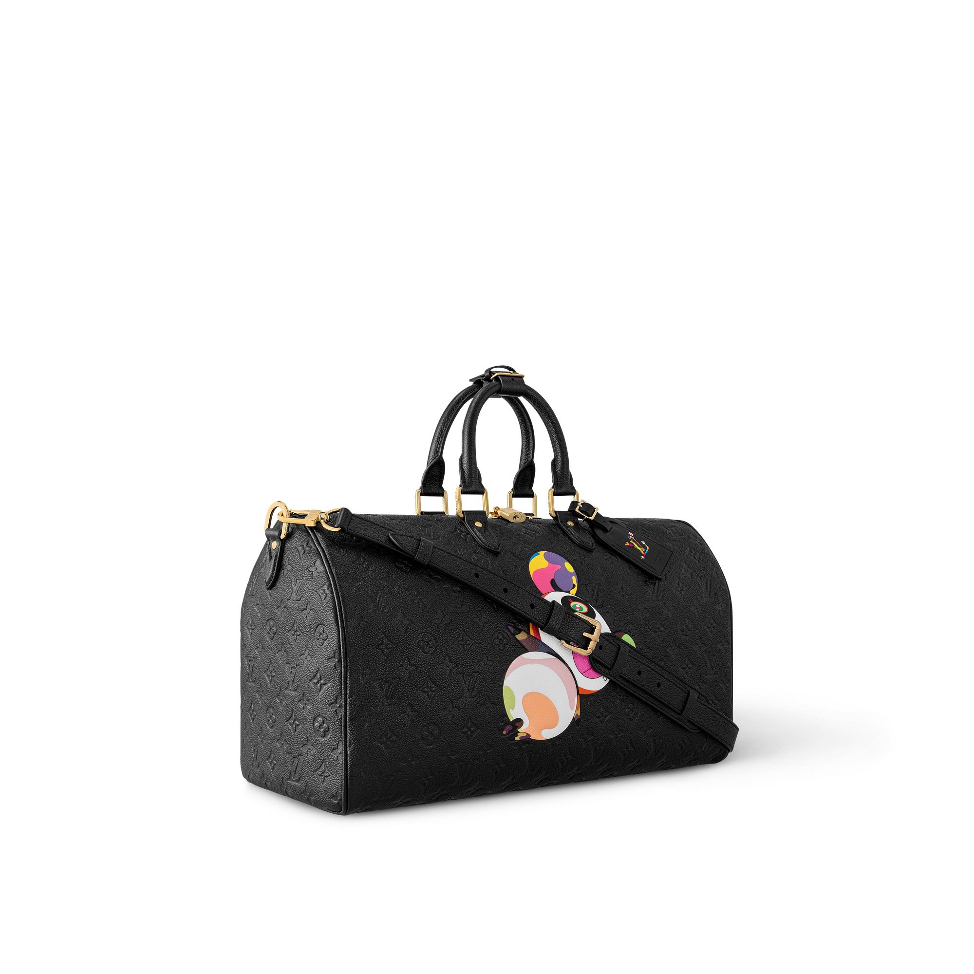 LV x TM Keepall Bandoulière 45 Pelle Monogram Empreinte Uomo Bags Tutte le collezioni | LOUIS VUITTON (Zoom prodotto)