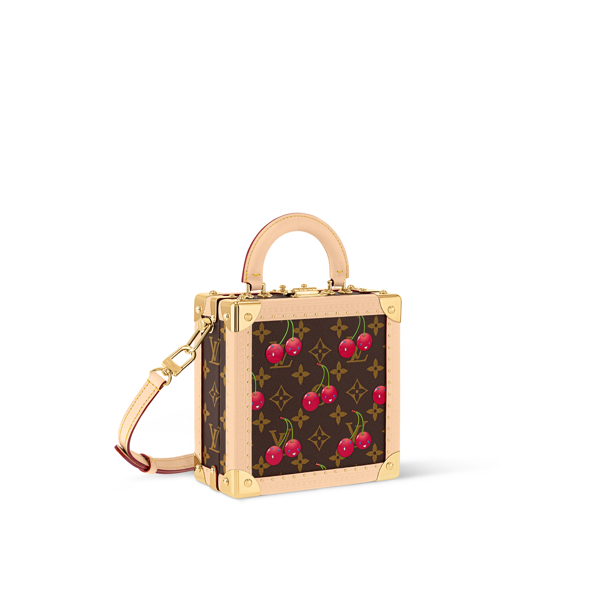 LV x TM Mini Square Trunk Cherry Autres Toiles Monogram Bauli, Viaggio e Casa Bauli e Contenitori Wearable Trunks | LOUIS VUITTON (Zoom prodotto)