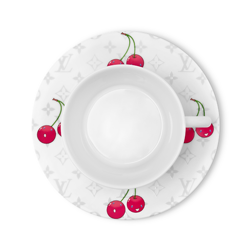 LV x TM Set of 2 Teacups and Saucers Monogram Cerises Bauli, Viaggio e Casa Casa e Art de la Table Art de la Table | LOUIS VUITTON (Zoom prodotto)