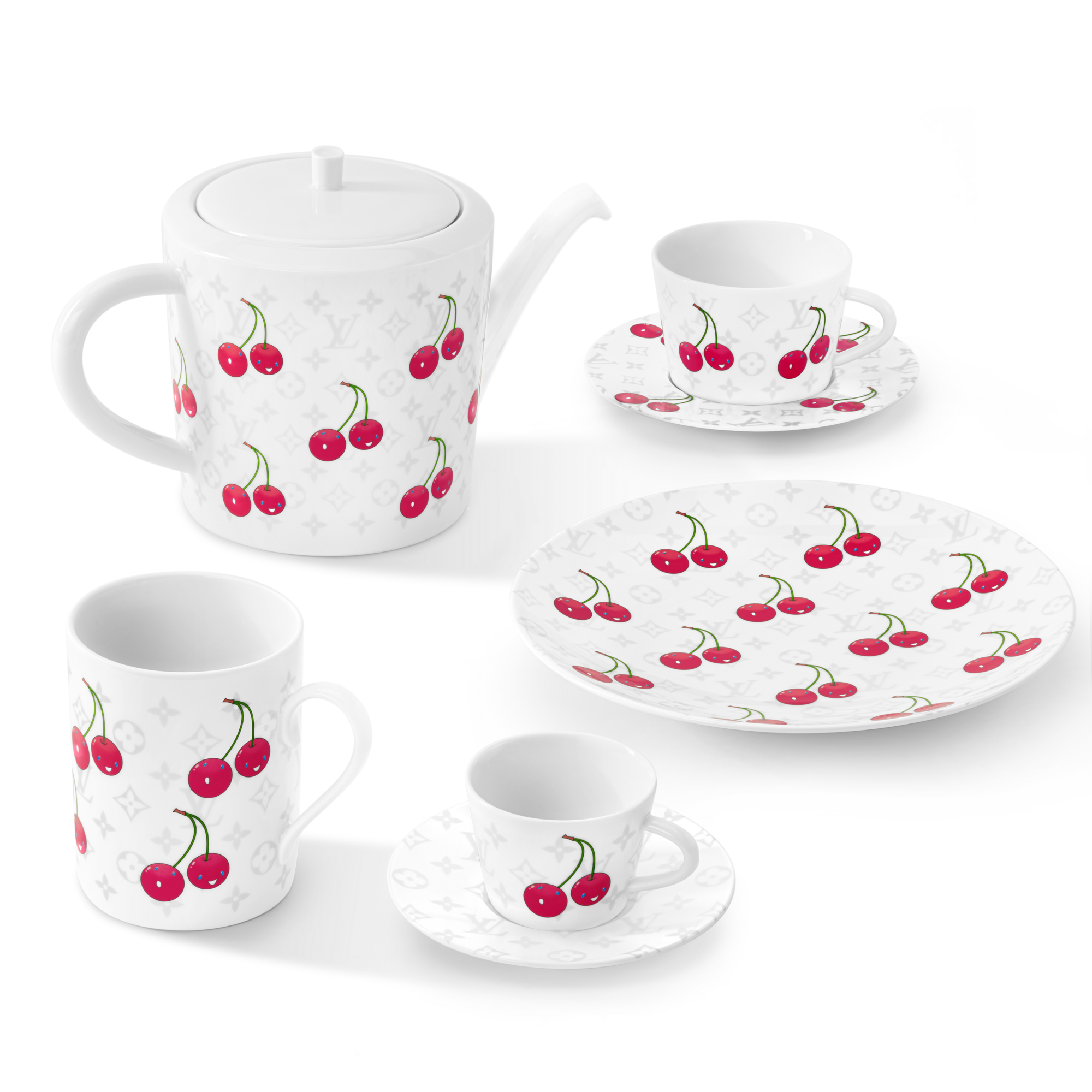 LV x TM Set of 2 Teacups and Saucers Monogram Cerises Bauli, Viaggio e Casa Casa e Art de la Table Art de la Table | LOUIS VUITTON (Zoom prodotto)