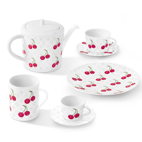 LV x TM Set of 2 Teacups and Saucers Monogram Cerises Bauli, Viaggio e Casa Casa e Art de la Table Art de la Table | LOUIS VUITTON (Zoom prodotto)