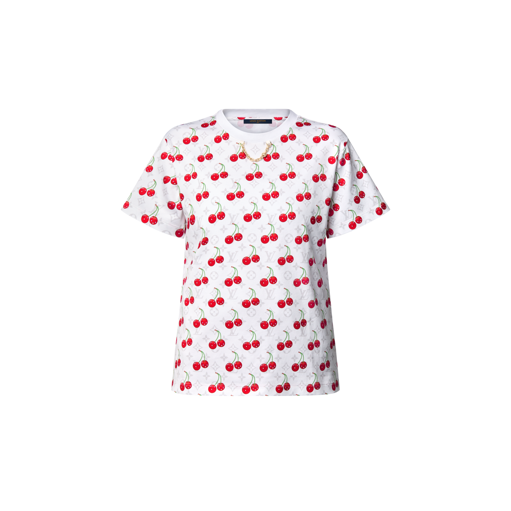 LV x TM T-shirt con motivo ciliegie  Donna Abbigliamento Camicie e T-Shirt | LOUIS VUITTON (Zoom prodotto)