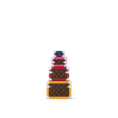 Malle Pyramide Tela Monogram Macassar Bauli, Viaggio e Casa Bauli e Contenitori Coffret | LOUIS VUITTON (Zoom prodotto)