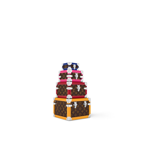 Malle Pyramide Tela Monogram Macassar Bauli, Viaggio e Casa Bauli e Contenitori Coffret | LOUIS VUITTON (Zoom prodotto)