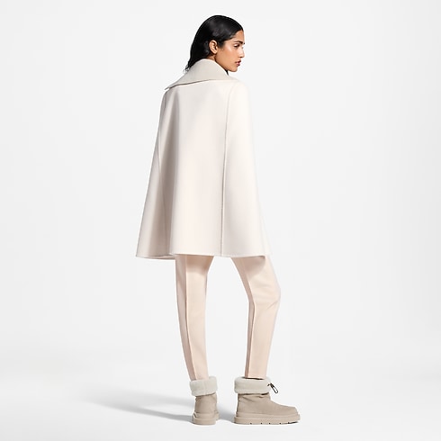 Mantella double face con colletto a coste Donna Abbigliamento Cappotti e Giacche | LOUIS VUITTON (Zoom prodotto)