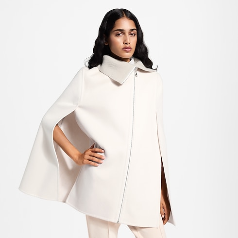 Mantella double face con colletto a coste Donna Abbigliamento Cappotti e Giacche | LOUIS VUITTON (Zoom prodotto)