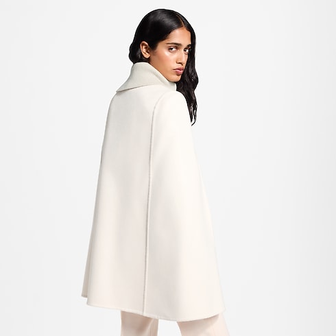 Mantella double face con colletto a coste Donna Abbigliamento Cappotti e Giacche | LOUIS VUITTON (Zoom prodotto)