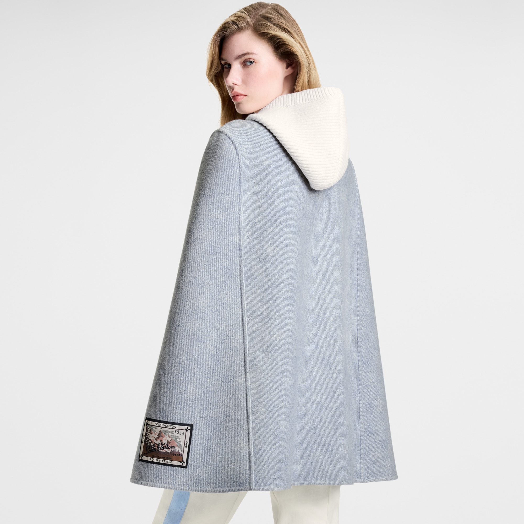 Mantella double face effetto denim  Donna Abbigliamento Cappotti e Giacche | LOUIS VUITTON (Zoom prodotto)