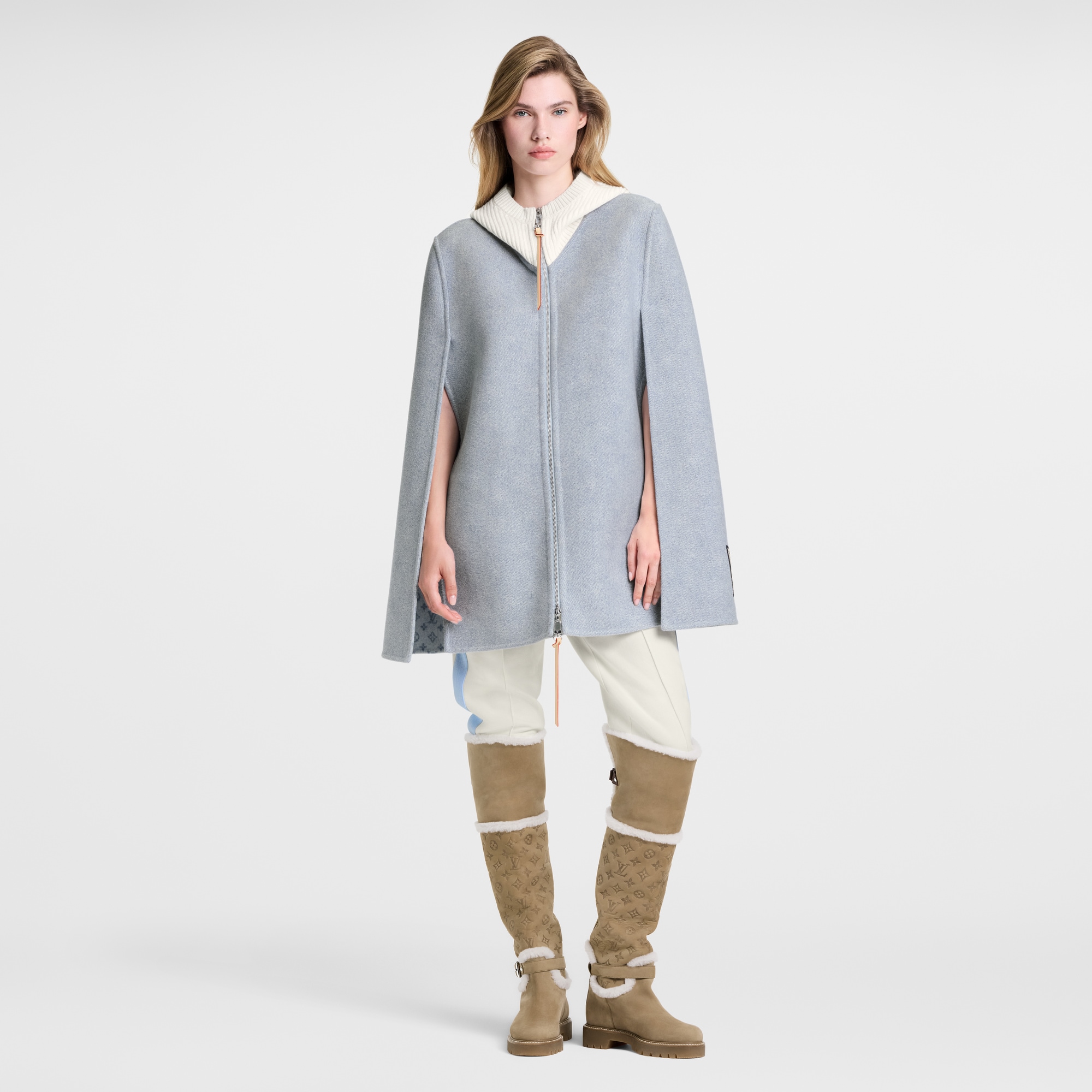 Mantella double face effetto denim  Donna Abbigliamento Cappotti e Giacche | LOUIS VUITTON (Zoom prodotto)