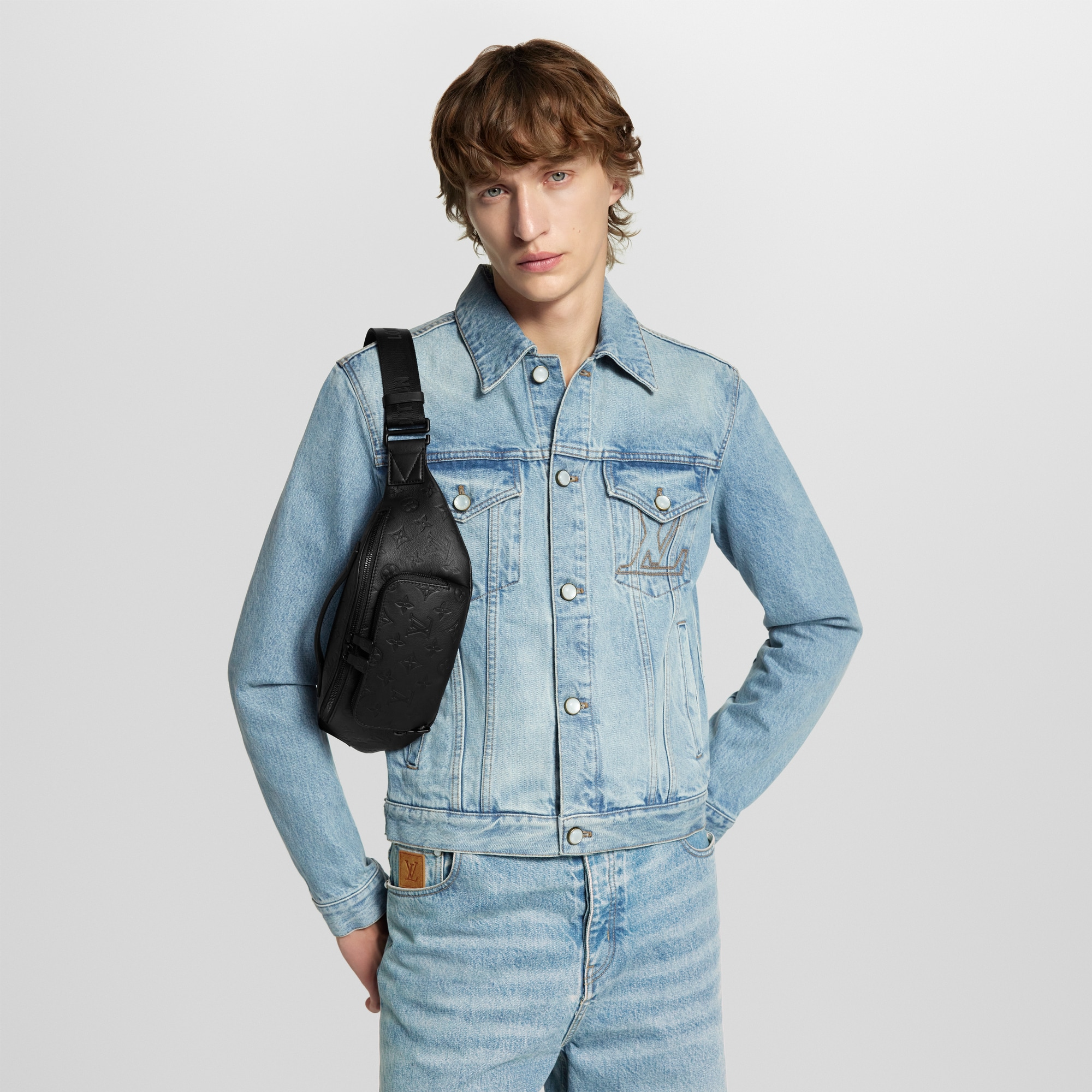 Marsupio Rush Monogram Shadow Uomo Borse da Uomo Tutte le collezioni | LOUIS VUITTON (Zoom prodotto)