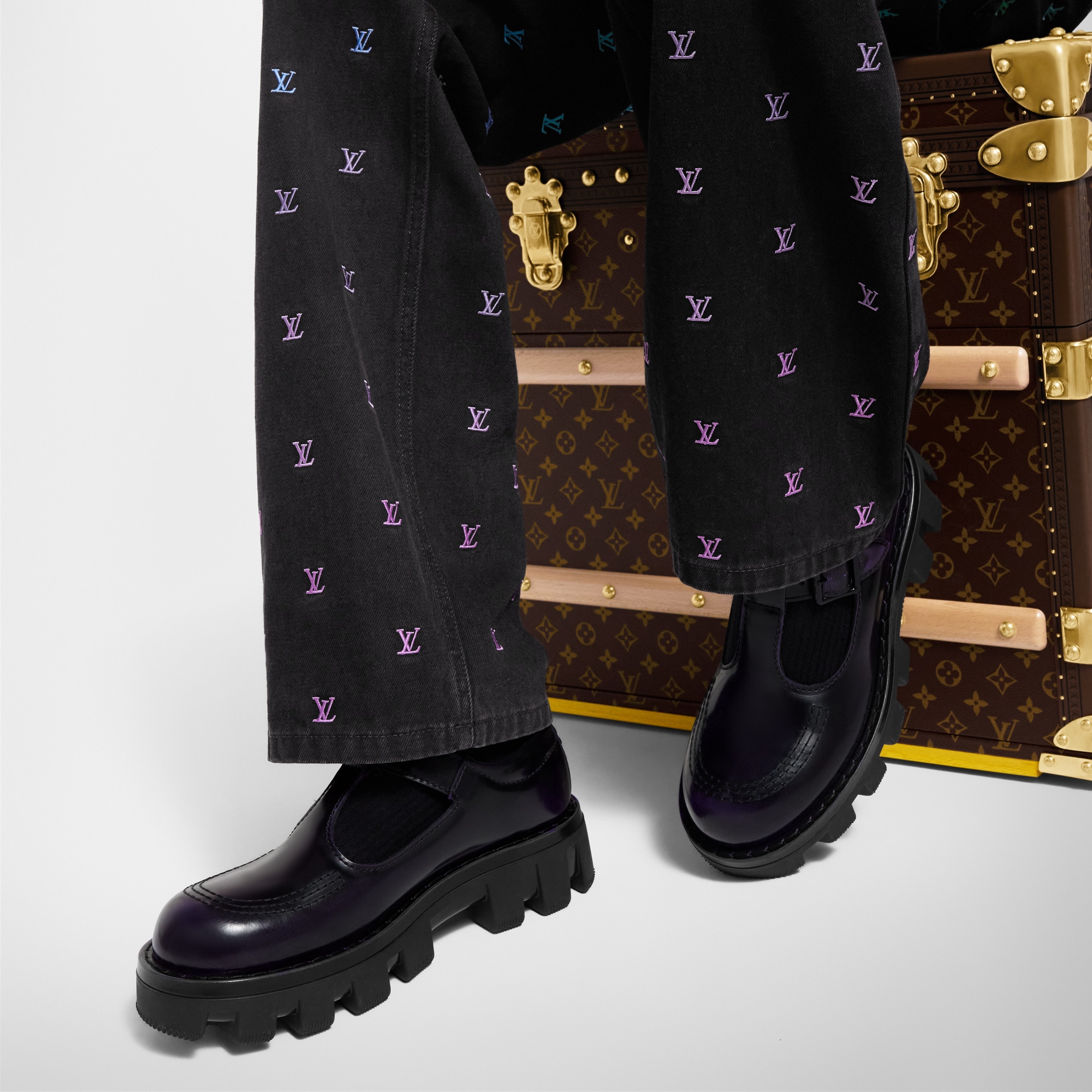 Mary Jane LV Checker  Uomo Calzature Calzature Stringate e Calzature con Fibbia | LOUIS VUITTON (Zoom prodotto)