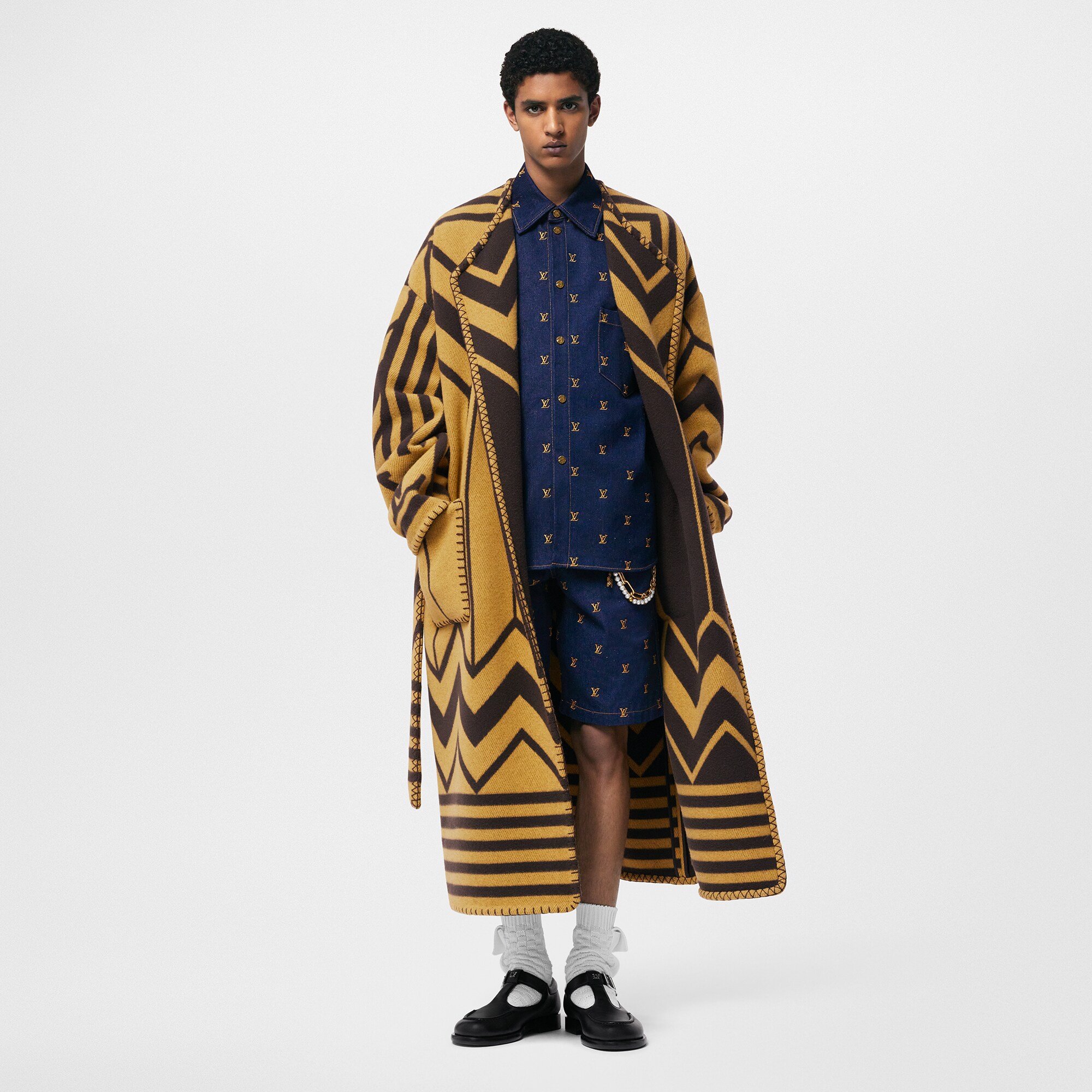 Maxi cappotto in misto lana e cachemire  Uomo Abbigliamento Tutti i Capi di Abbigliamento | LOUIS VUITTON (Zoom prodotto)
