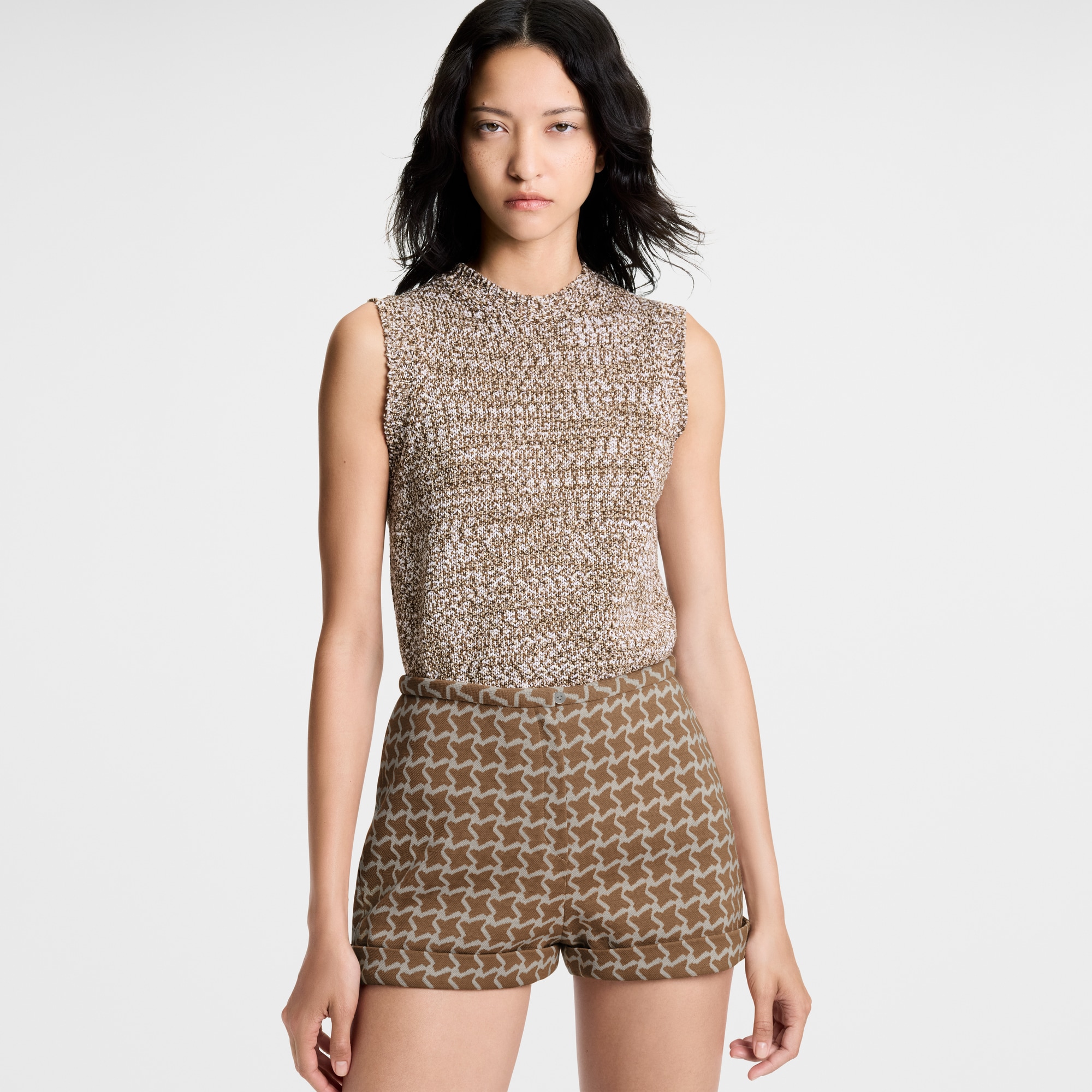 Mini short in jacquard a nido d’ape  Donna Abbigliamento Gonne e Shorts | LOUIS VUITTON (Zoom prodotto)