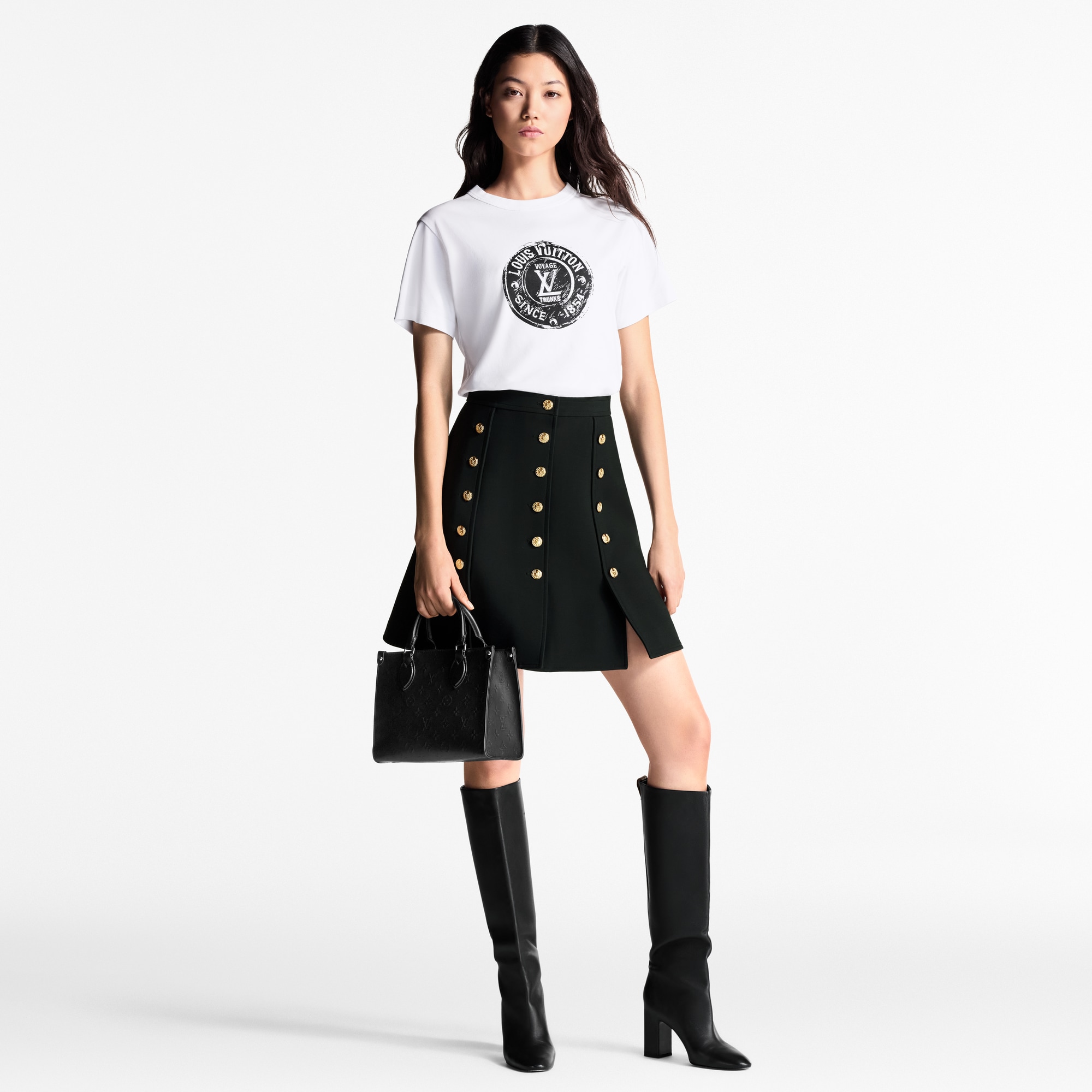 Minigonna con finiture di bottoni  Donna Abbigliamento Gonne e Shorts | LOUIS VUITTON (Zoom prodotto)