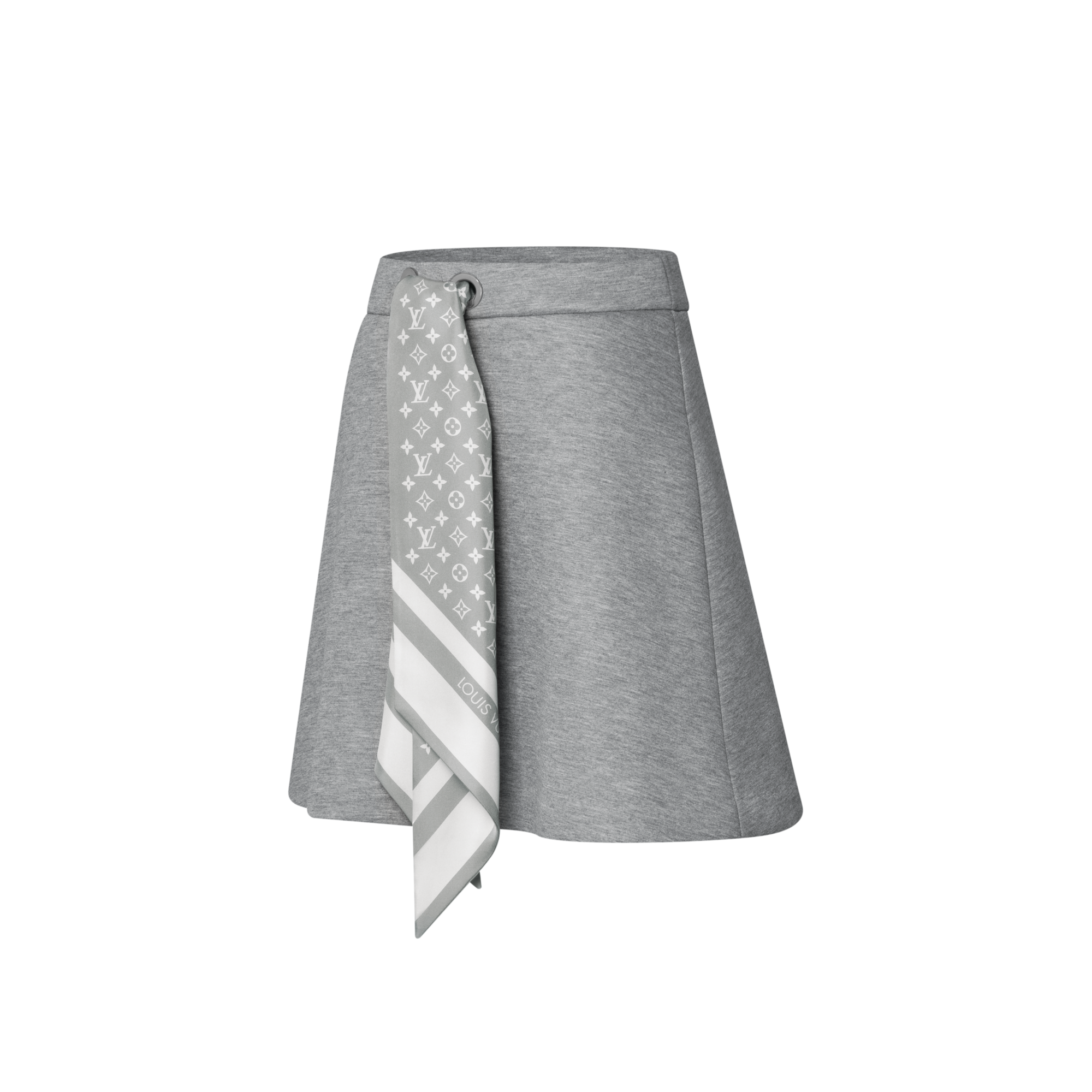 Minigonna con foulard e motivo Monogram  Donna Abbigliamento Gonne e Shorts | LOUIS VUITTON (Zoom prodotto)