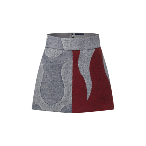 Minigonna con motivo fiamma in jacquard Donna Abbigliamento Gonne e Shorts | LOUIS VUITTON (Zoom prodotto)